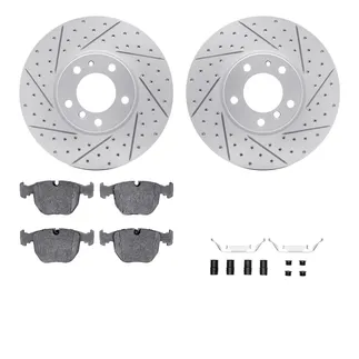R1 Concepts WBUH1-31010 Brake Rotors - Carbon Coated - D/S W/ Optimum Oe Pads & Hdw